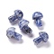 Natural Blue Spot Jasper Mushroom Gua Sha Stone, Gua Sha Scraping Massage Tool, for SPA Relaxing Meditation Massage, 21x15mm