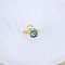 Natural Freshwater Pearl with Natural Shell Cuff Rings, Golden, Shell Shape, Inner Diameter: 15~19mm