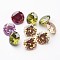 Mixed Grade A Diamond Shaped Cubic Zirconia Cabochons, Faceted, 9x5.3mm