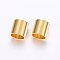 304 Stainless Steel Tube Beads, Golden, 8x8mm, Hole: 7mm