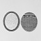 Vintage Tibetan Alloy Brooch Cabochon Bezel Settings, Cadmium Free & Lead Free, with Iron Pin Back Bar Findings, Antique Silver, Oval Tray: 30x40mm, 47x37x2mm, Pin: 0.8mm
