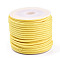 Korean Waxed Polyester Cords, for Jewelry Making, Yellow, 2mm, about 10m/roll