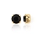 Preciosa® MAXIMA Crystal in Sew-On Cup, Czech Crystal, 719 37 081 Chaton(Round), Golden, 23980 Jet, SS39(8.15~8.4mm)