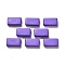Opaque Acrylic Beads, Rectangle, Mauve, 18.5x10x6mm, Hole: 2mm, about 450pcs/500g