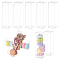 BENECREAT 20PCS Clear Favor Boxes 1.95x1.95x7 Inch, Rectangle Wedding Favour Boxes PVC Transparent Gift Boxes for Cupcakes Candy Chocolate Cake Gift Wrapping Baby Shower