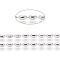 Non-Tarnish 304 Stainless Steel Ball Chains, Stainless Steel Color, Rice: 4x2.4mm