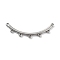 Non-Tarnish Boho Style 304 Stainless Steel Multi-Strand Links, Curved Stick, Stainless Steel Color, 14x41x2mm, Hole: 1.4mm