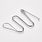Brass Square Snake Chain Necklaces, with Lobster Claw Clasps, Gunmetal, 18.5 inch(47.2cm), 1mm