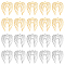 DICOSMETIC 20Pcs 2 Colors Angel Wings Charm Stainless Steel and Gold Color Small Simple Wings Pendan Filigree Joiners Findings Feathered Wings Pendant for Jewelry Making and Crafting, Hole: 1.4mm