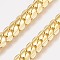 Brass Chain Necklaces Making, with Lobster Claw Clasps, Long-lasting Plated, Real 18K Gold Plated, 24 inch(61cm), 6mm