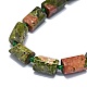 Природные Unakite бисер нитей G-O170-135-3