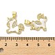 Латунные микропаве прозрачные подвески с фианитом KK-K365-12A-G-3