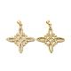 Подвески из кубического циркония с покрытием из латуни KK-O142-49G-2