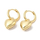 Серьги-кольца с подвесками в форме сердца из латуни EJEW-R150-06G-1
