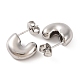 Серьги-гвоздики из нержавеющей стали 304 EJEW-G395-21P-2