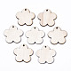 Незаконченные подвески из натурального тополя WOOD-S045-109-1