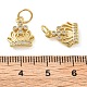 Латунные микро проложить кубического циркония подвески KK-C092-15G-3