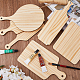 6 шт. 6 стильных деревянных больших подвесок WOOD-FH0002-11-5
