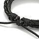 Браслеты из плетеного шнура из искусственной кожи BJEW-P329-01B-AS-3