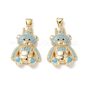 Латунные микро проложить кубического циркония подвески KK-M240-17C