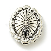 Сплавочные овальные бусины тибетского стиля  FIND-U015-26AS