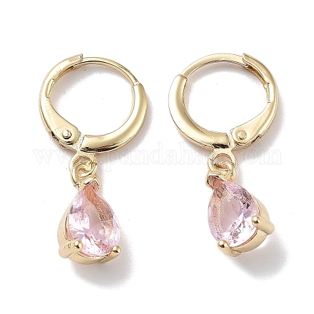 Серьги-кольца из настоящей позолоченной латуни 18 карат EJEW-L269-045G-03-1