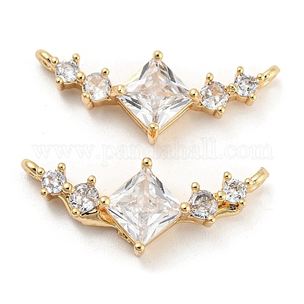 Подвески из латуни с прозрачным фианитом KK-Q789-09G-1