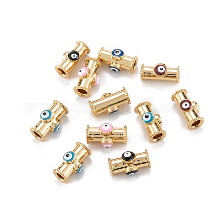 Настоящие позолоченные бусины из латуни 18k KK-A155-26G-1