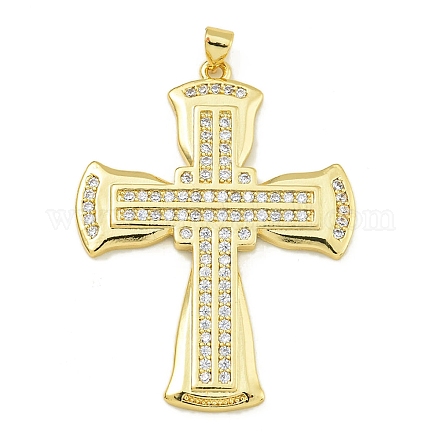 Подвески из кубического циркония с покрытием из латуни KK-U029-02G-03-1