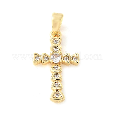 Латунные микро проложить кубического циркония подвески KK-U056-29G-1
