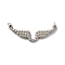 Tarnish Resistant 304 Stainless Steel Connector Charms, Angel Wing Links, with Jump Rings, Stainless Steel Color, 15x35x3mm, Hole: 3mm