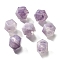 Acrylic Beads, Imitation Gemstone Beads, Polygon, Faceted, Medium Purple, 10x10x10mm, Hole: 1.5mm, about 570pcs/500g