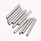 Non-Tarnish 304 Stainless Steel Tube Beads, Stainless Steel Color, 15x1.5mm, Hole: 1mm