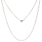 Tarnish Resistant Classic Plain 304 Stainless Steel Mens Womens Cable Chains Necklaces, with Lobster Clasps, Stainless Steel Color, 20 inch(50.8cm), Link: 2x1.5x0.4mm
