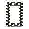 Acrylic Pendants, with Polka Dot Pattern, Rectangle, 39x26.5x2.5mm, Hole: 1.6mm
