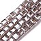 Electroplate Glass Beads Strands, Cube, Faceted, Old Rose, 7x7x7mm, Hole: 1.4mm, about 98~99pcs/strand, 26~27.44''(66~69.7cm)