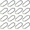 30Pcs Luminous Plastic Zipper Pulls, Glow in The Dark U-Shape Tab Extender, Ghost White, 6.4x2.8x0.55cm