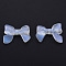 Transparent Luminous Acrylic Beads, with Glitter Powder, Glow in the Dark, Bowknot, Clear, 24x32x8mm, Hole: 2mm, about 238pcs/500g