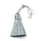 Polyester Tassel Big Pendants, Ice Silk Tassel, Light Grey, 50~57x12mm