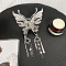 Hollow Butterfly Alloy Claw Hair Clips, Hair Accessories for Women & Girls, Rhombus, 235x80mm