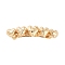 Alloy Hair Barrettes, for Woman Girls, Light Gold, Heart, 18x78x15mm