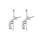 Non-Tarnish 201 Stainless Steel Pendants, Dancer, Stainless Steel Color, 25x13.5x1mm, Hole: 1.5mm