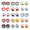 SUPERFINDINGS Halloween Eyeballs 30 Pcs of 15 Styles Half Round Realistic 1.95cm Acrylic Eyes for Halloween Props, Glass Craft Eyes Cabochons, Masks, Dolls or Bears Craft Plastic Eyeballs
