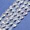 1Strand Electroplate Glass Faceted Teardrop Beads Strands, AB Color Plated, Clear AB, 12x8mm, Hole: 1mm, 60pcs/strand, 27.1 inch