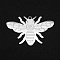 Tarnish Resistant 201 Stainless Steel Pendants, Laser Cut, Bee, Stainless Steel Color, 22.5x36x1mm, Hole: 1.4mm