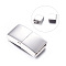 Tarnish Resistant 304 Stainless Steel Magnetic Clasps with Glue-in Ends, Rectangle,, Stainless Steel Color, 23x12x5mm, Hole: 3x10mm