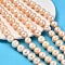 Natural Cultured Freshwater Pearl Beads Strands, Potato, Grade 4A+, Pink, 11~13mm, Hole: 0.6mm, about 33pcs/strand, 13.78~13.9 inch(35~35.3cm)