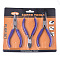 45# Steel Jewelry Plier Sets, Including Wire Round Nose Plier, Cutter Plier and Side Cutting Plier, DarkSlate Blue, 11.7x8x0.9cm, 11.7x7.5x1cm, 10.7x7x0.85cm, 3pcs/set