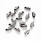 Tarnish Resistant 304 Stainless Steel Slide On End Clasp Tubes, Slider End Caps, Stainless Steel Color, 6x6x4mm, Hole: 3x1.5mm, Inner Diameter: 3mm