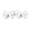 Opaque Acrylic Beads, Bowknot, White, 23x29.5x6.5mm, Hole: 1.8mm, about 255pcs/500g